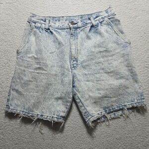 VTG 80s Bristol Blues Mom Jean Shorts Acid Stonewash High Rise Size 28 Wiskerd